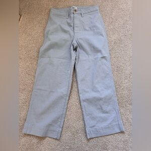 Madewell Light Gray Ankle Cropped Pants